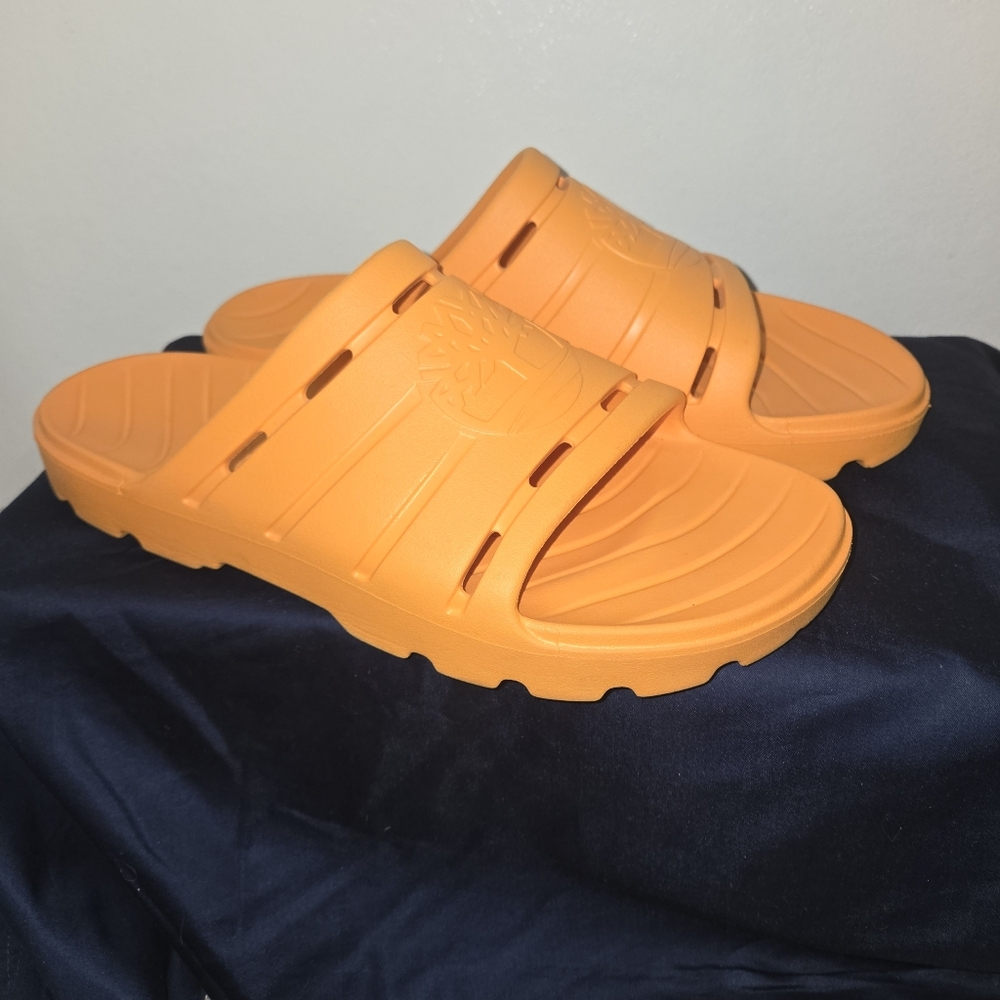 Timberland Get Outslide Mens Slide Sandal Bright Orange